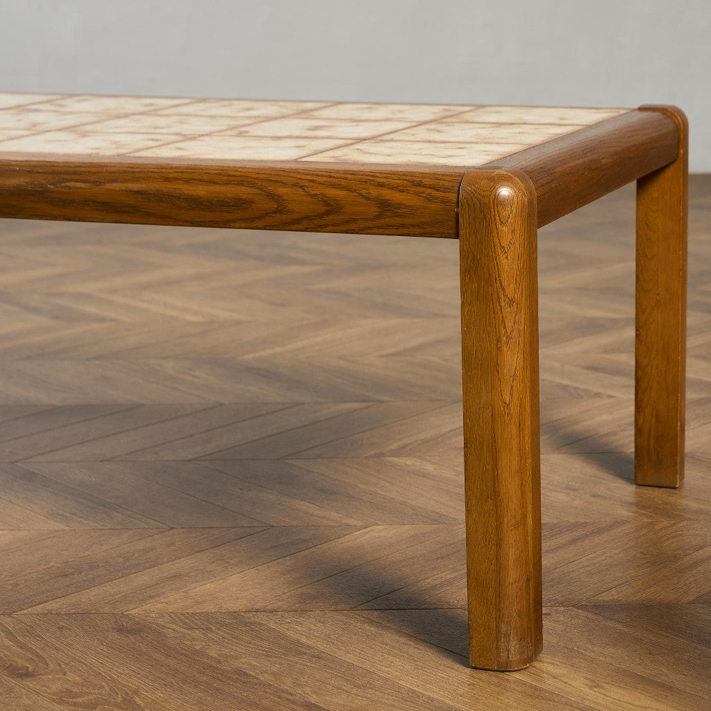 ベルギー ヴィンテージ タイルトップ コーヒーテーブル センターテーブル