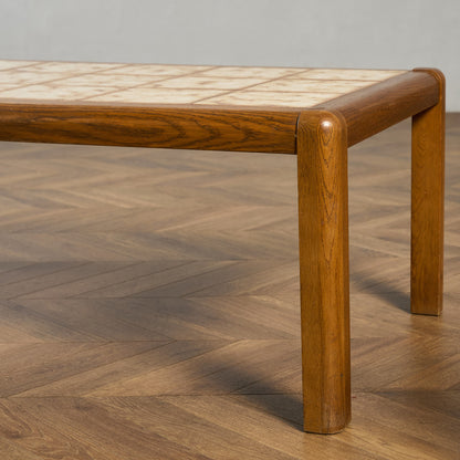 ベルギー ヴィンテージ タイルトップ コーヒーテーブル センターテーブル