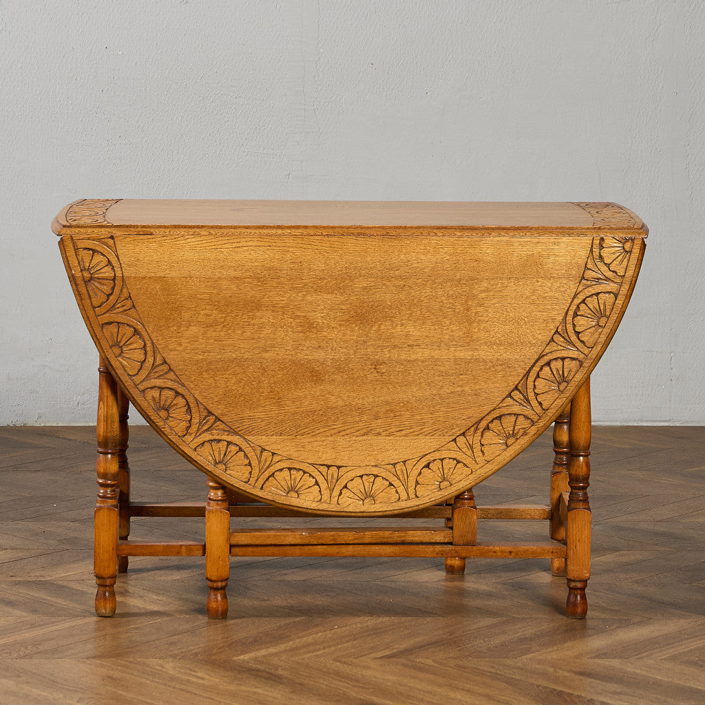 英国 クラシック ドロップリーフ ゲートレッグテーブル