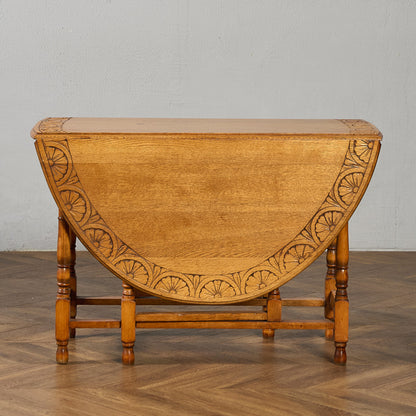 英国 クラシック ドロップリーフ ゲートレッグテーブル