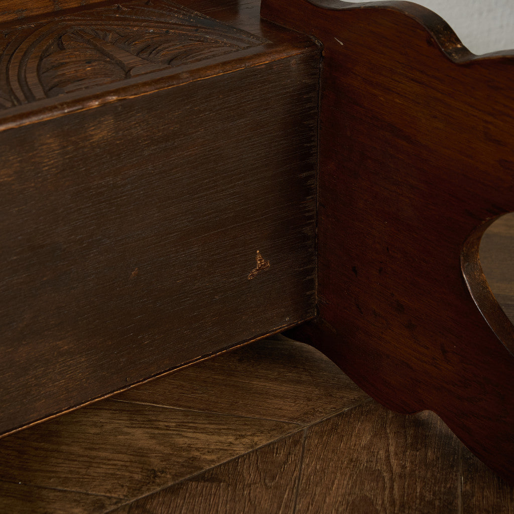 英国 クラシック 収納付 サイドテーブル