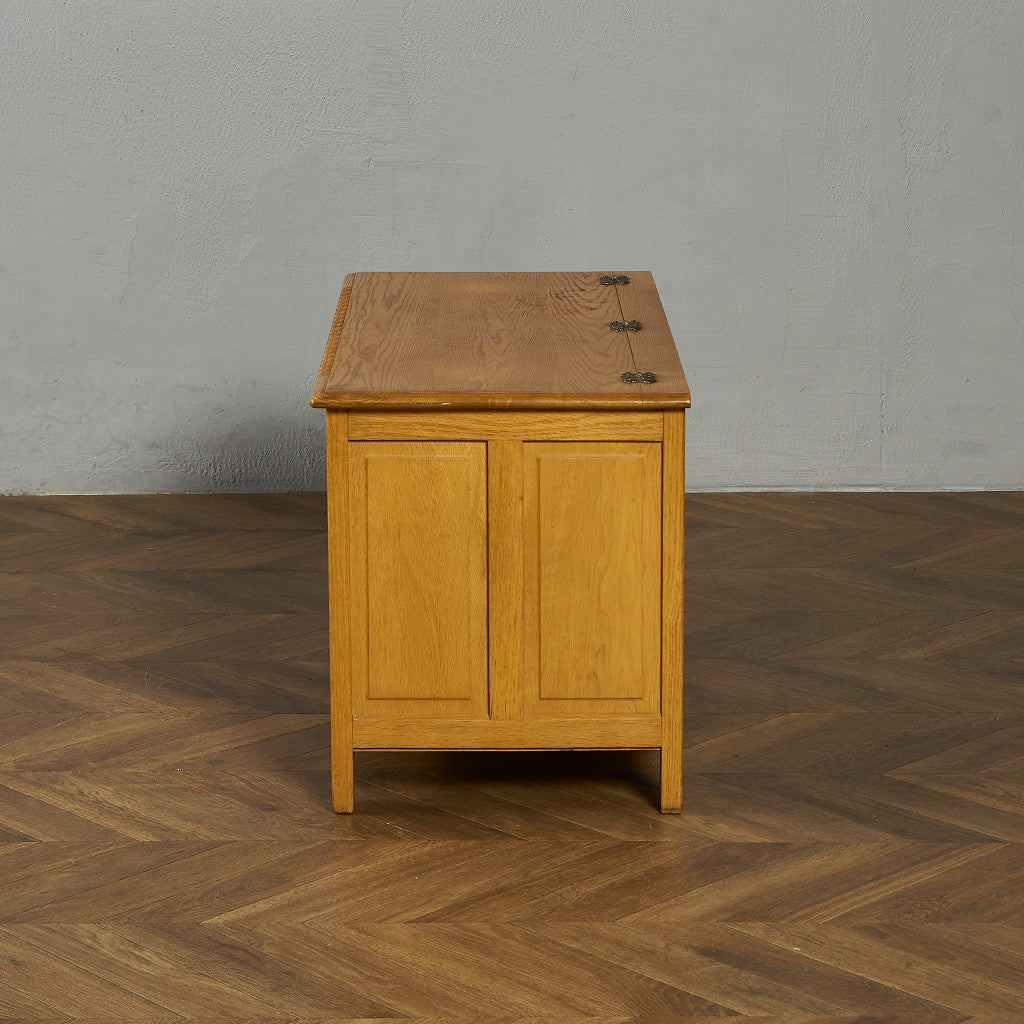 英国クラシック オーク材 ブランケットボックス