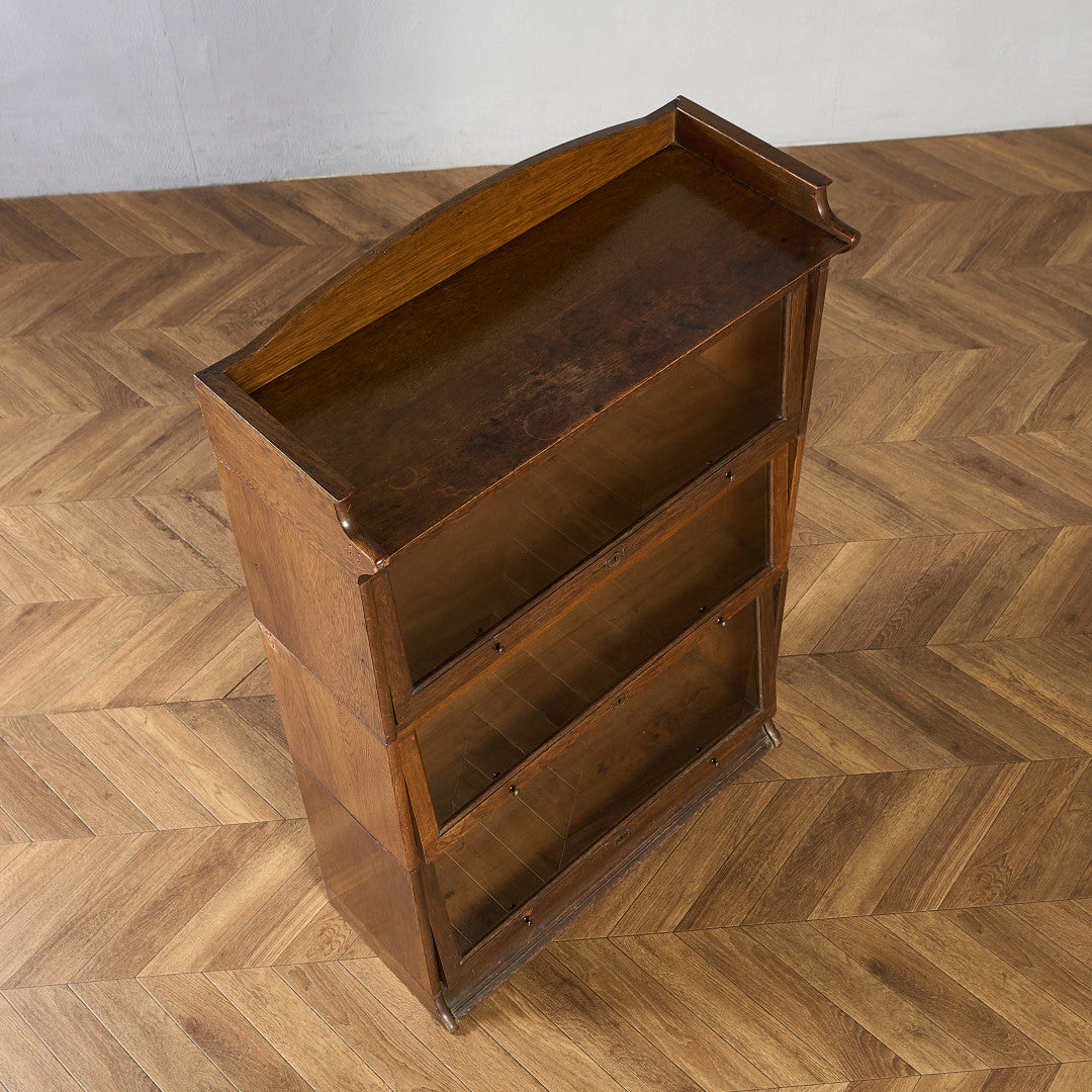 英国 アンティーク 3段 スタッキング ブックケース