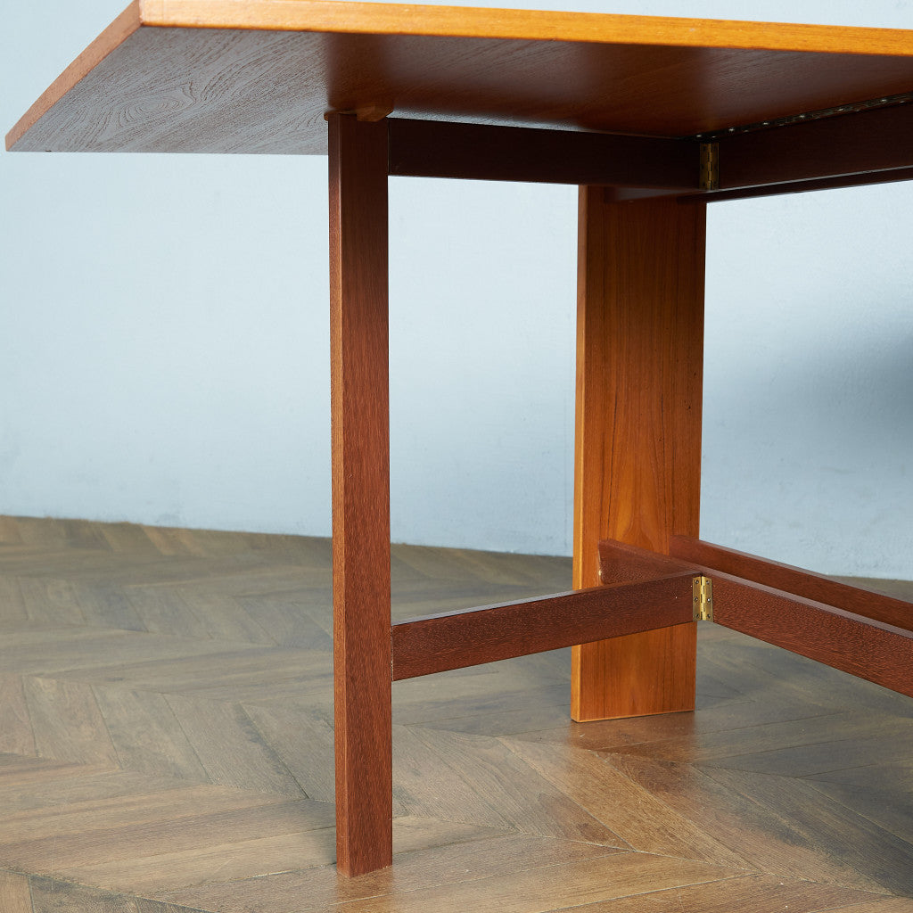 デンマーク Ansager Mobler ヴィンテージ ドロップリーフゲートレッグテーブル / ダイニングテーブル #83632