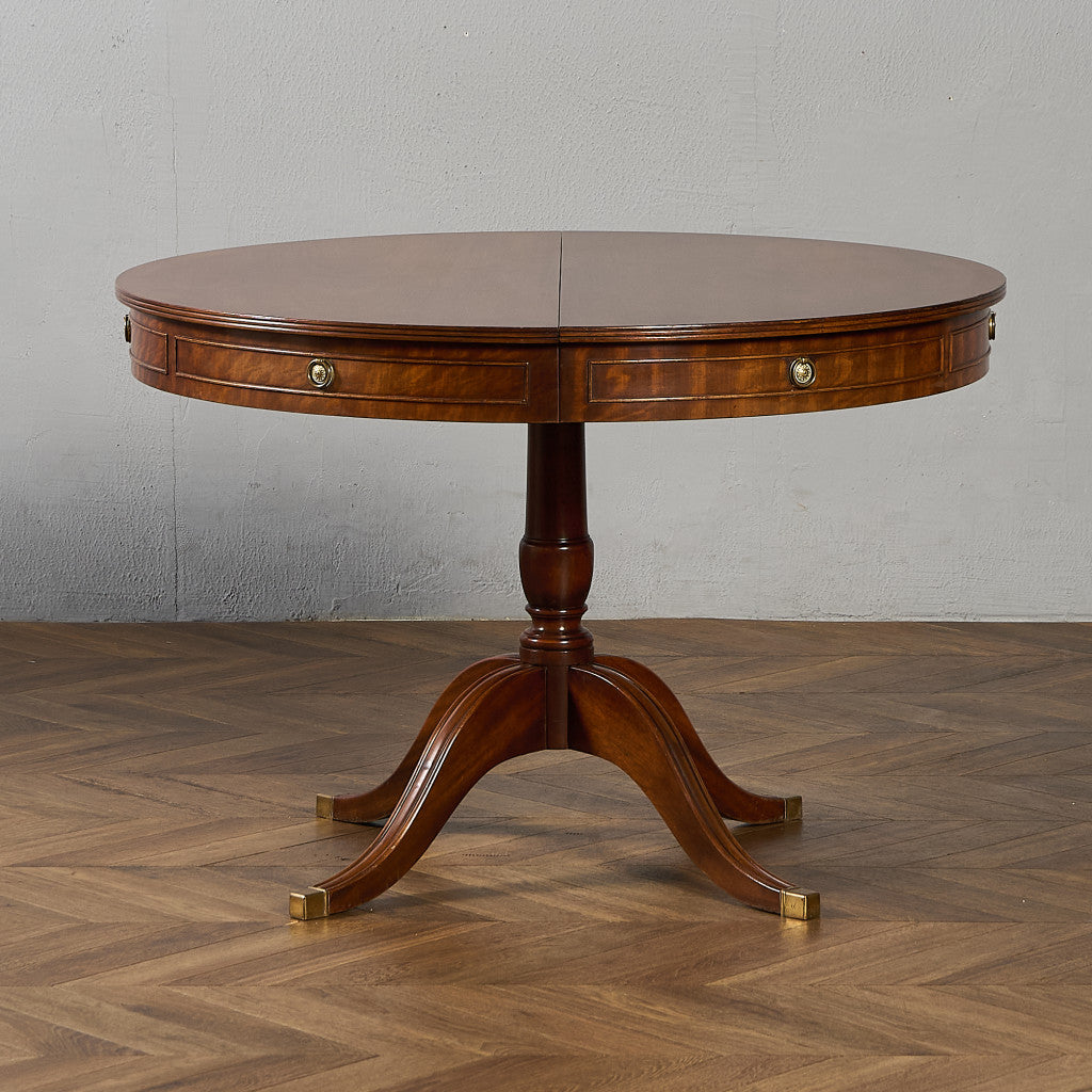 英国 クラシック エクステンション ラウンド ロング ダイニングテーブル