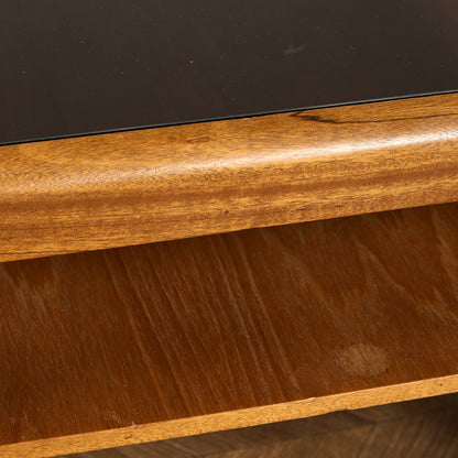 メイヤー myer ヴィンテージ スモーク ガラストップ コーヒーテーブル #91640