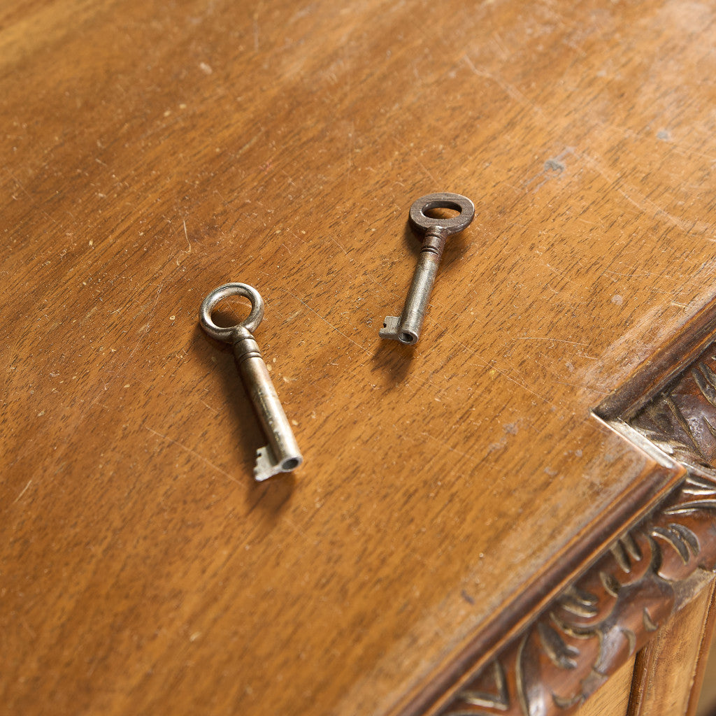 英国 クラシック ウォールナット ブックケース 食器棚