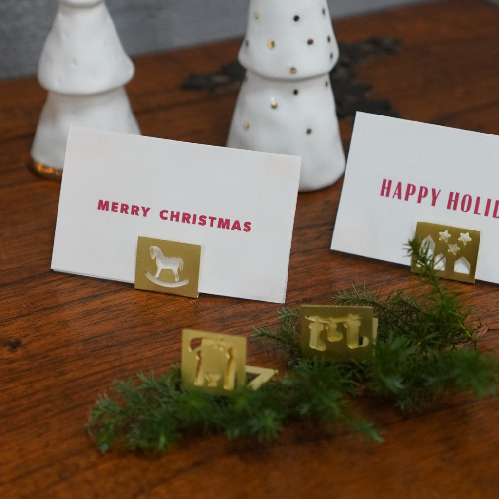 Christmas corner Card holder / SetA