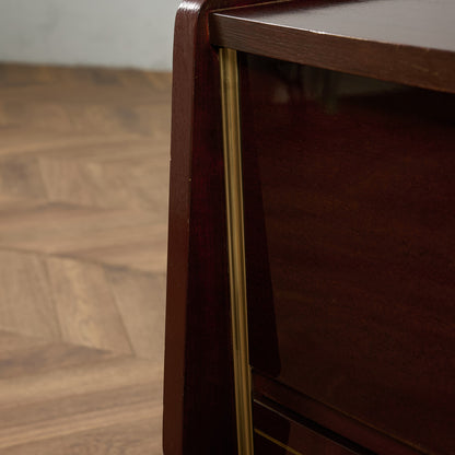 英国 ヴィンテージ ベッドサイド キャビネット