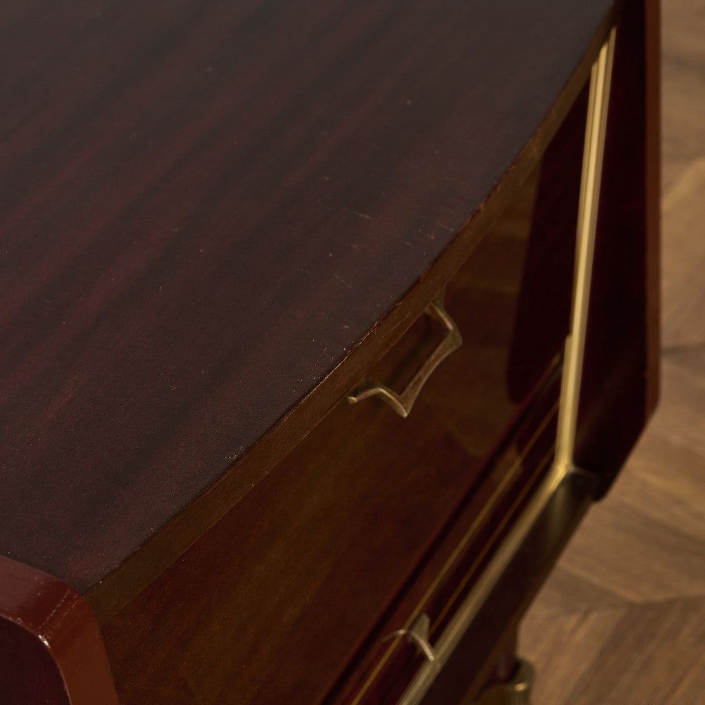 英国 ヴィンテージ ベッドサイド キャビネット