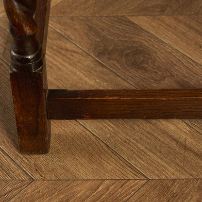 英国 クラシック オーク材 サイドテーブル