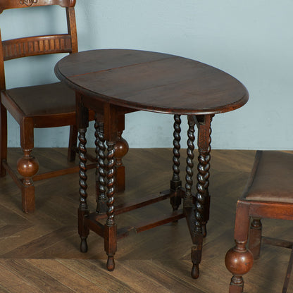 Antique British Drop Leaf Gateleg Table #79340