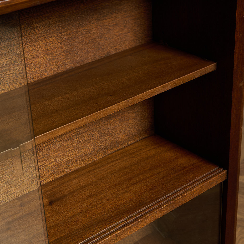 ヴィンテージ ガラスキャビネット 本棚