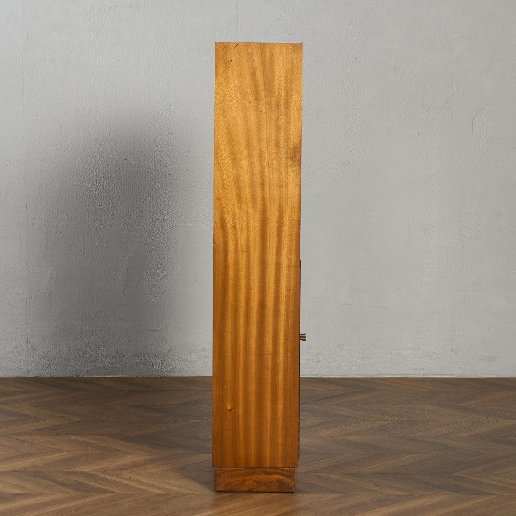 Cumbrae ヴィンテージ ナロー ガラス ブックケース 食器棚