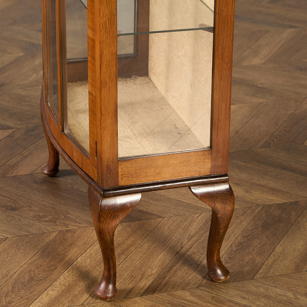 英国 クラシック ディスプレイ ガラス キャビネット