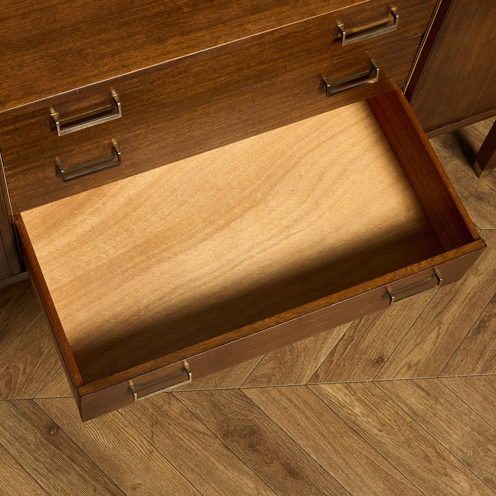 Brass-fitted Tola  ヴィンテージ サイドボード (4005)