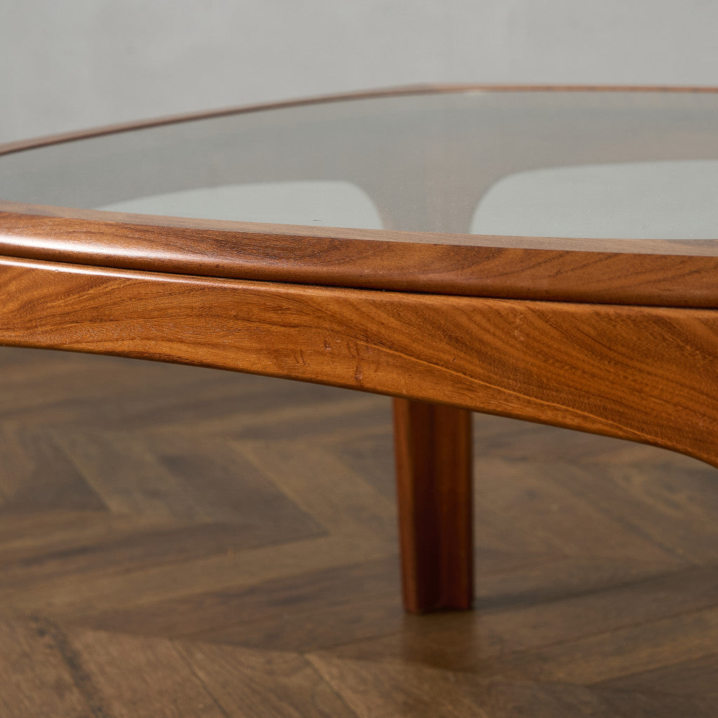 ヴィンテージ スクエア ガラス センターテーブル