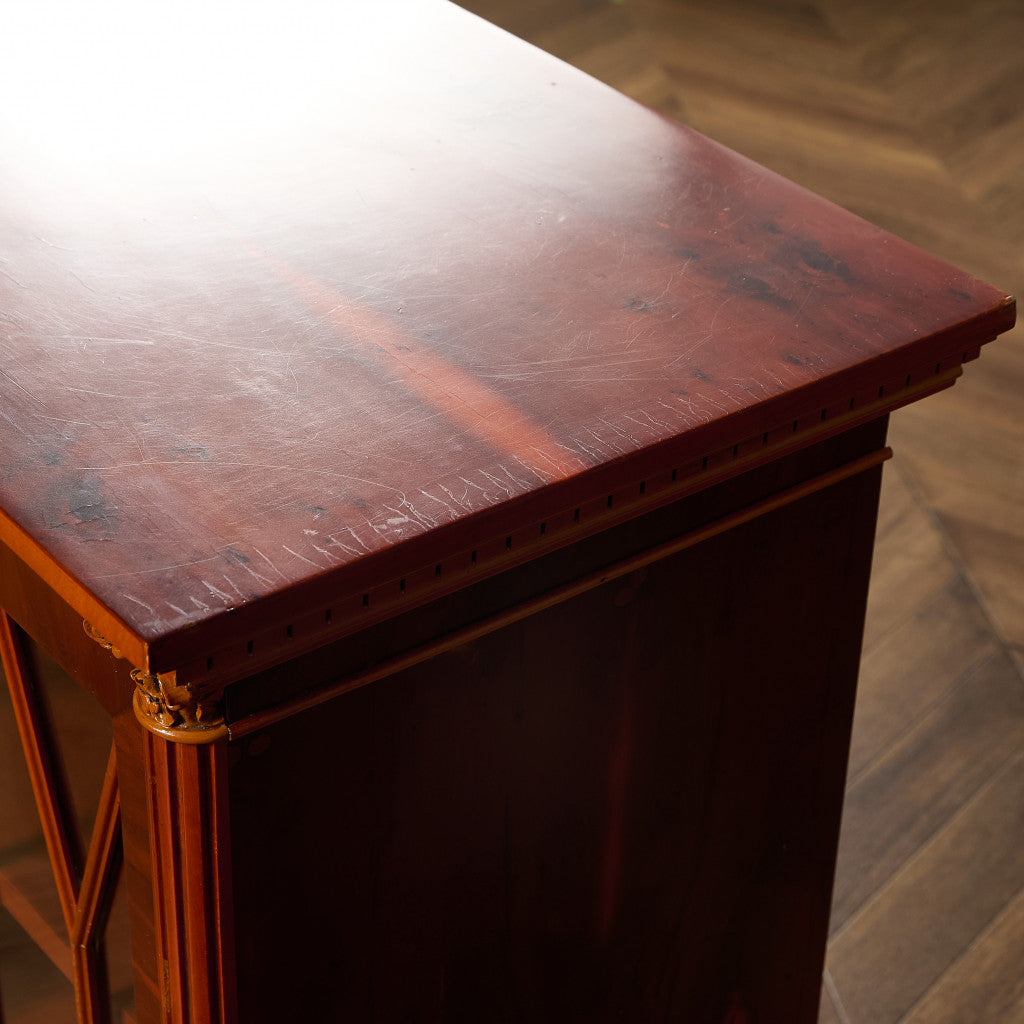 英国 クラシック エドワーディアン様式 ブックケース 食器棚