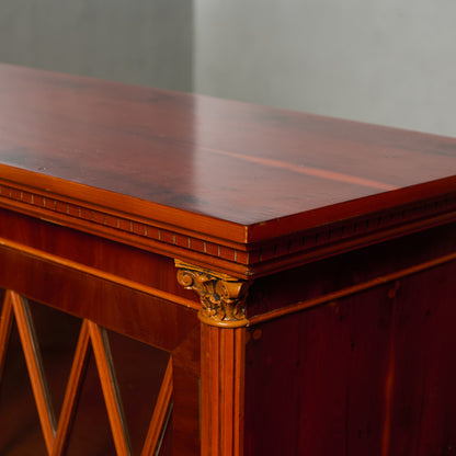 英国 クラシック エドワーディアン様式 ブックケース 食器棚