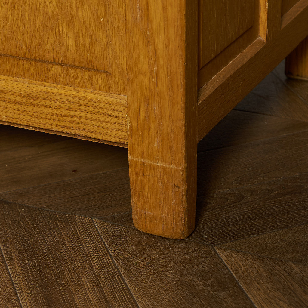 英国クラシック オーク材 ブランケットボックス