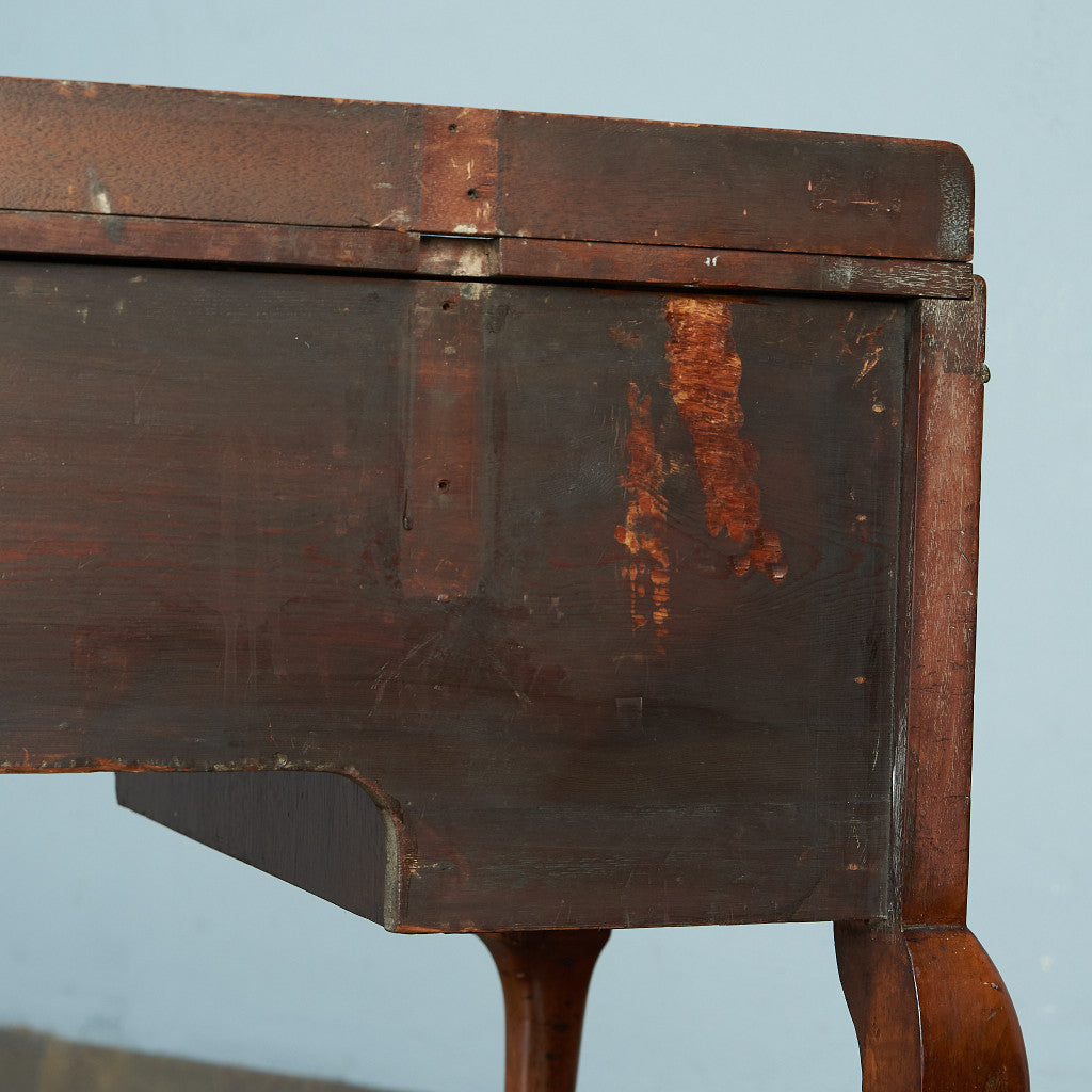 Antique British walnut double-sided desk #82058