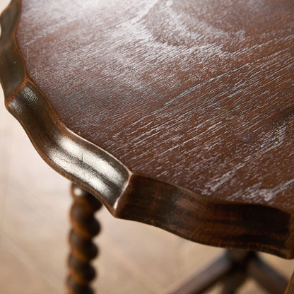 英国 クラシック バーリーシュガーツイスト サイドテーブル