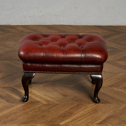 英国 クラシック チェスターフィールド スツール #83791