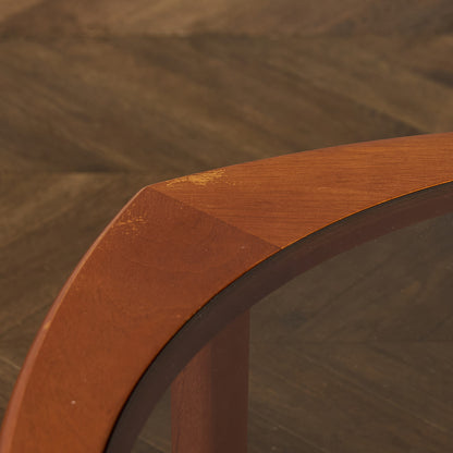 英国 ヴィンテージ スモーク ガラストップ コーヒーテーブル センターテーブル