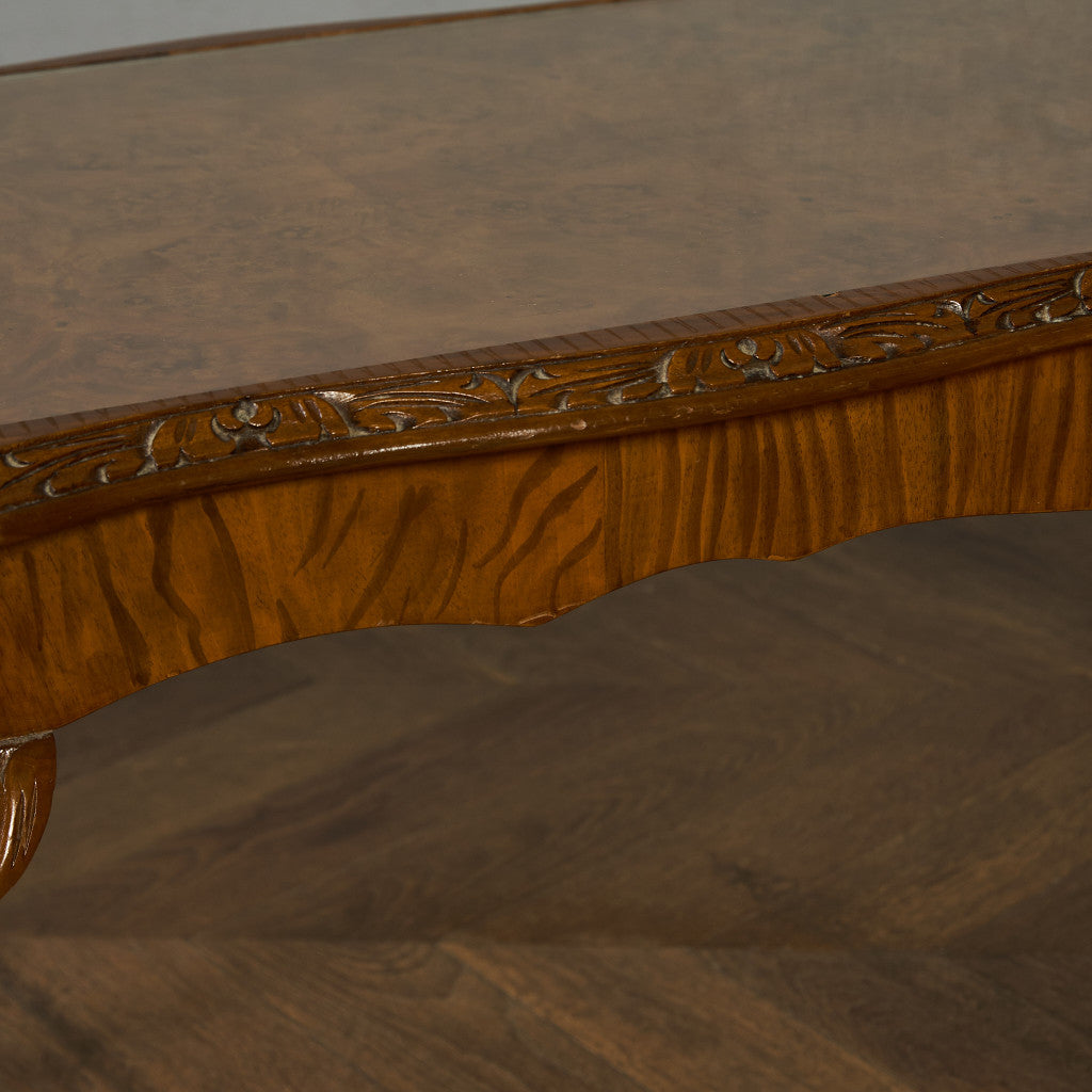 英国 クラシック ガラストップ センターテーブル #86977