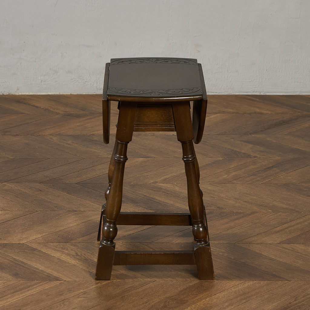 英国 クラシック ターントップ ドロップリーフ サイドテーブル