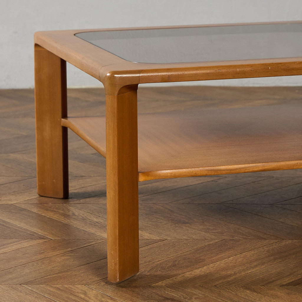 ヴィンテージ  ガラストップ コーヒーテーブル