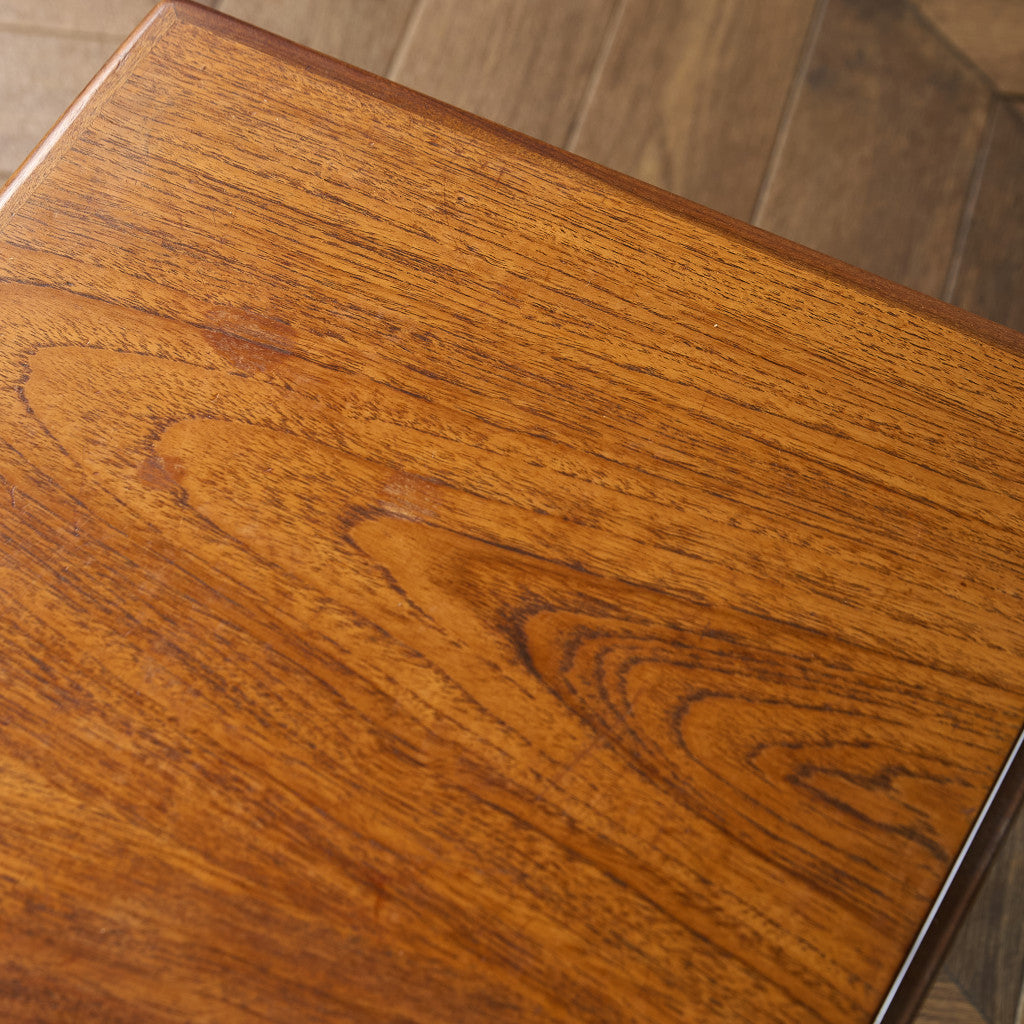 ロングジョン ヴィンテージ ガラストップ コーヒーテーブル