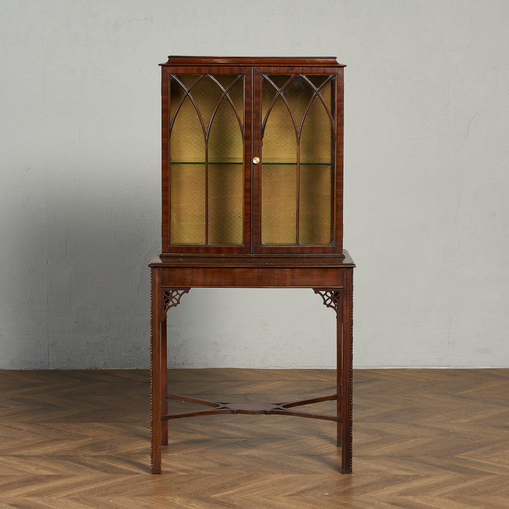 英国 クラシック ディスプレイ ガラス キャビネット #91846