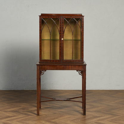 英国 クラシック ディスプレイ ガラス キャビネット #91846