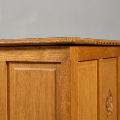 英国 クラシック オーク材 ブランケットボックス