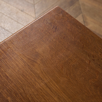 英国 クラシック オーク材 3段 チェスト