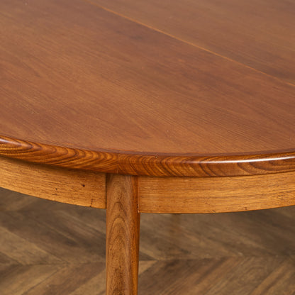 エクステンション ラウンド ダイニングテーブル 天板再塗装済み