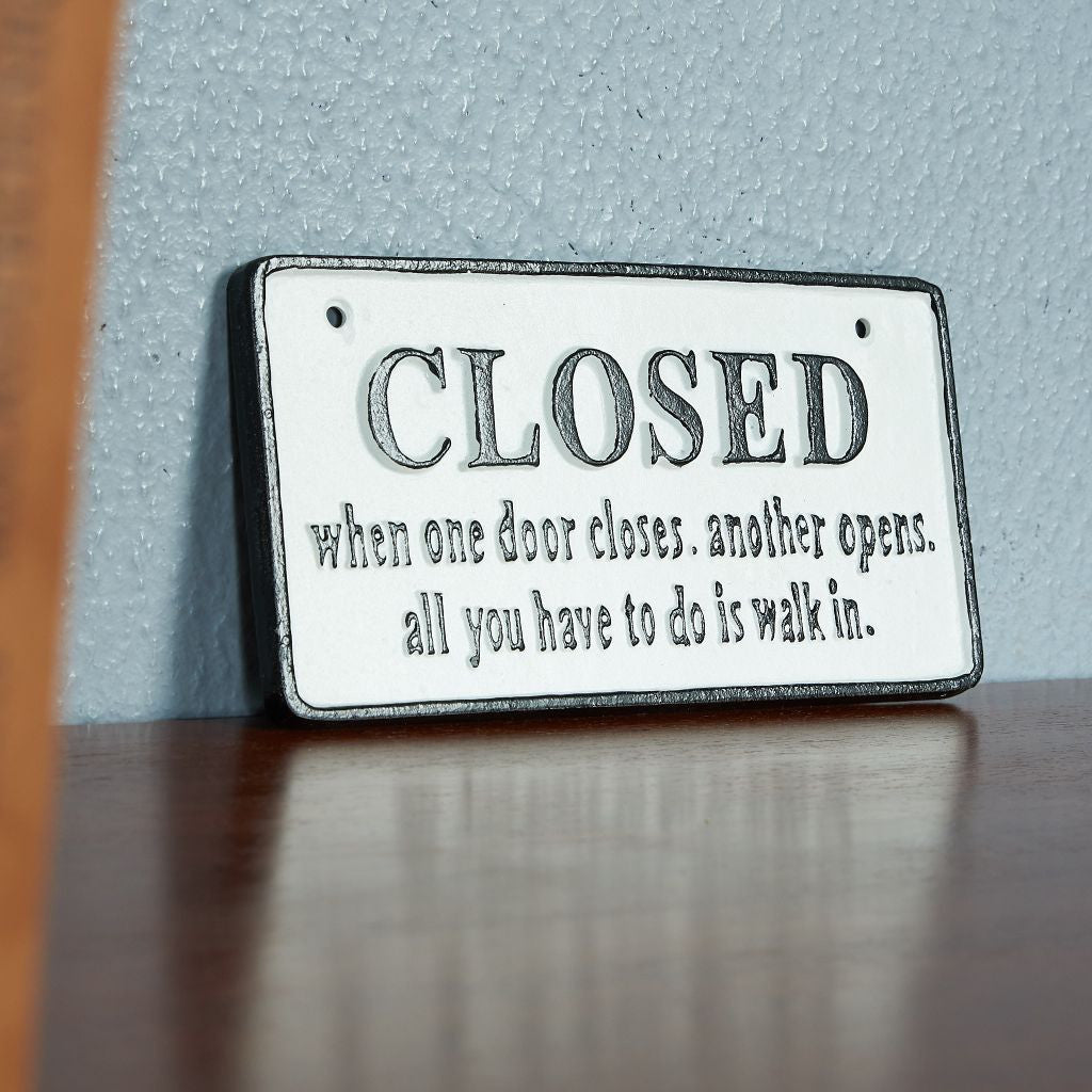 OPEN&CLOSED アイアンプレート #85228 – camori ヴィンテージ家具