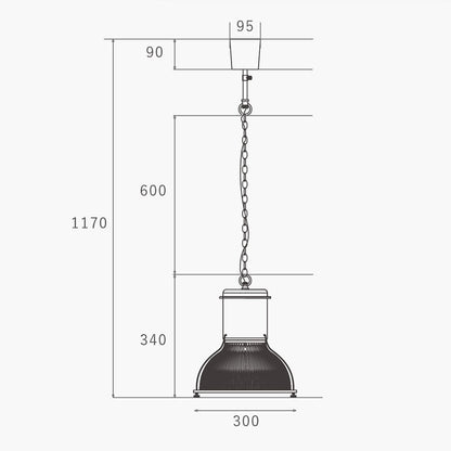 HERMOSA ハモサ HUNT GLASS SHADE / Vintage Gray #79948