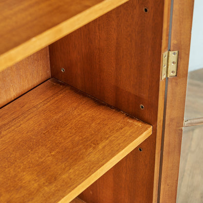 英国クラシック ウォールナット材 ブックケース / 食器棚