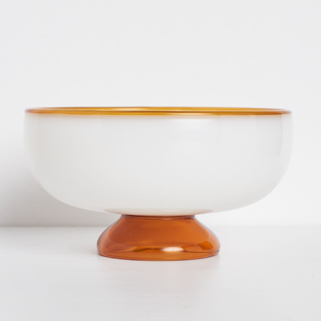 SNOW BOWL / White × Amber Rim