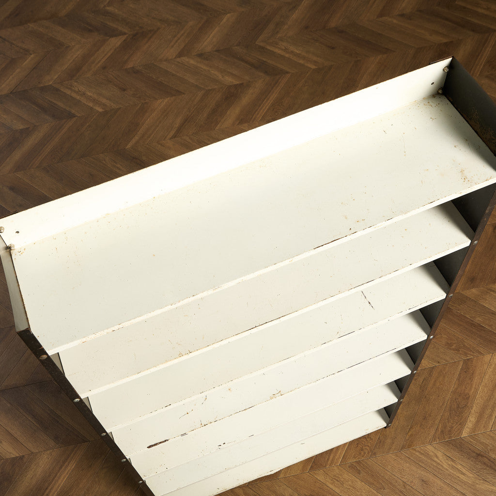 英国製 インダストリアル オープン スチール シェルフ