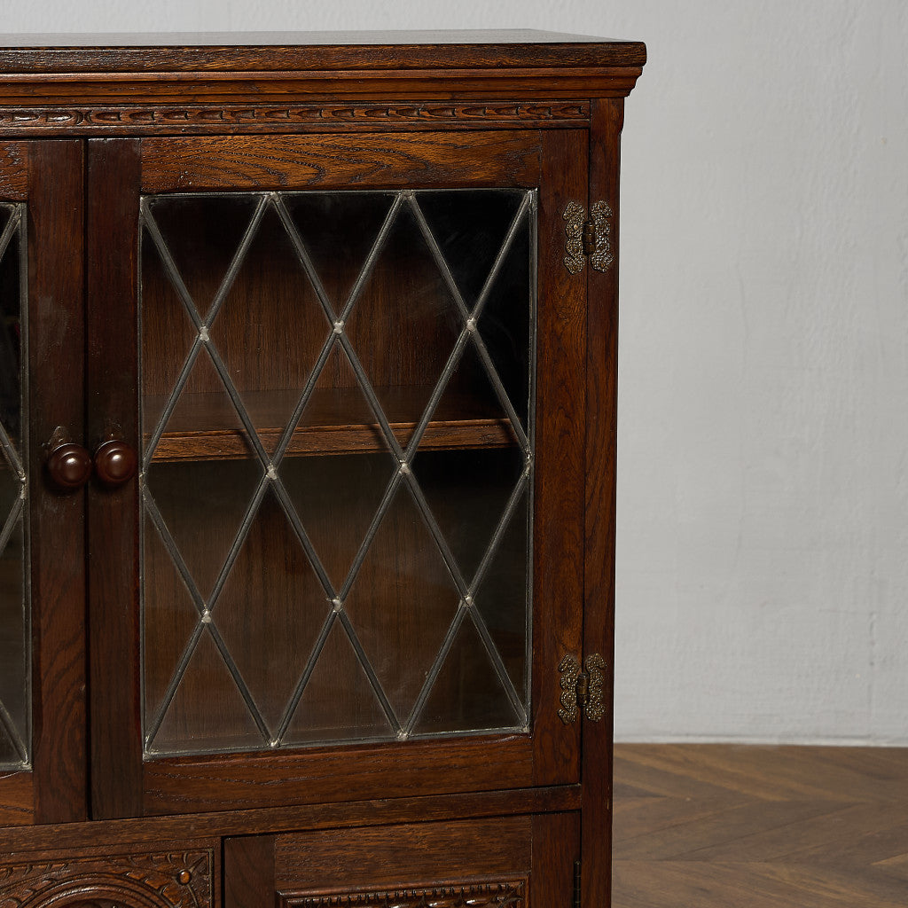 英国 クラシック オーク材 ブックケース