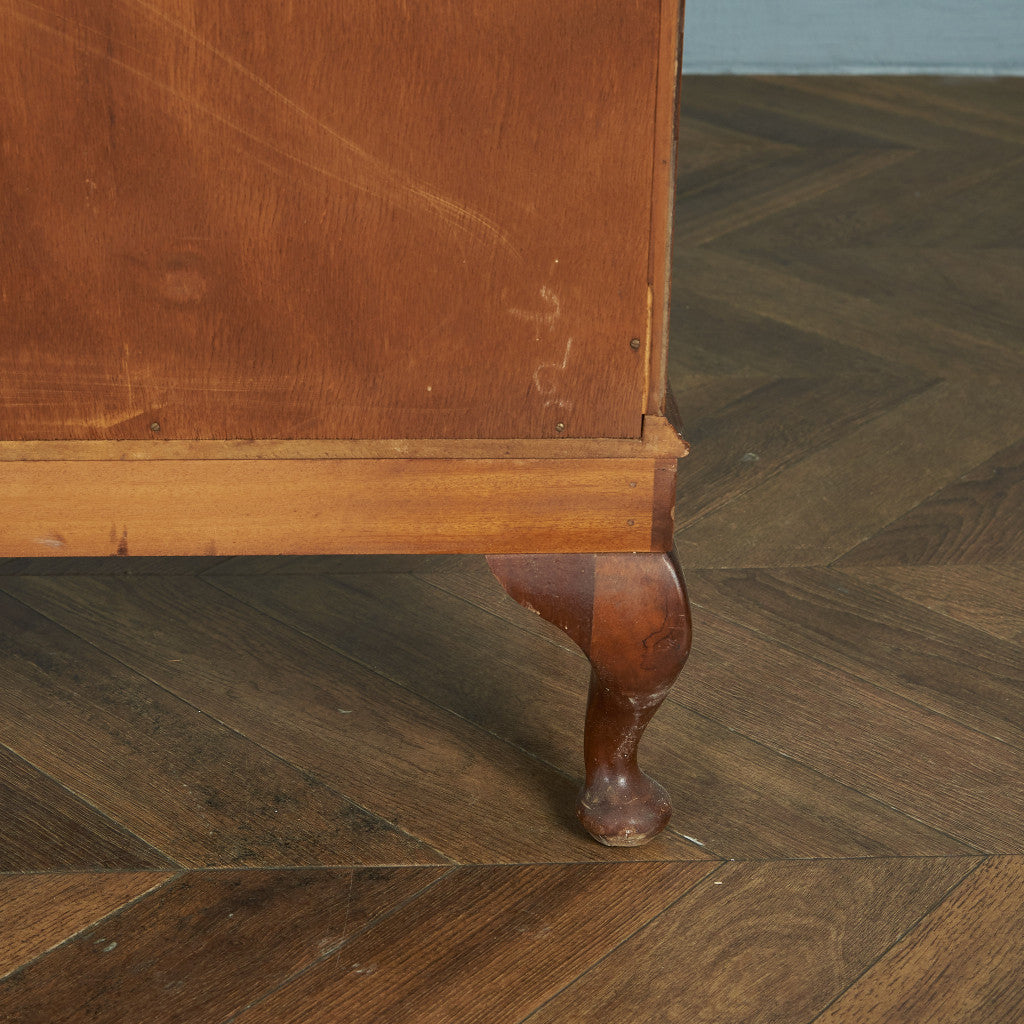 英国クラシック ウォールナット材 ブックケース / 食器棚