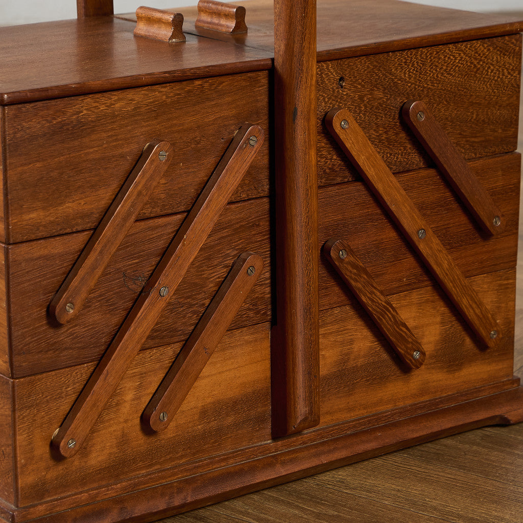 英国 ヴィンテージ ソーイングボックス #95619