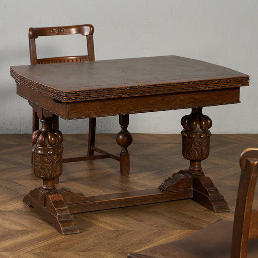 英国 クラシック ドローリーフ ダイニングテーブル