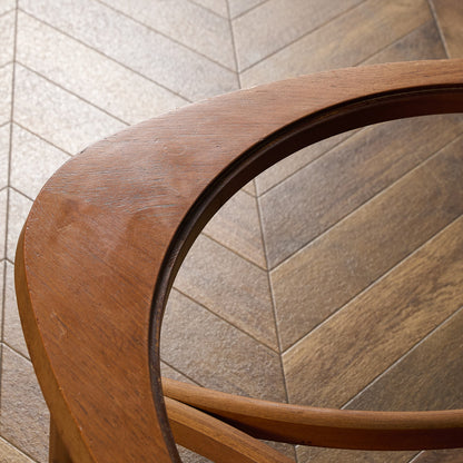 ヴィンテージ トライアングル ガラストップテーブル