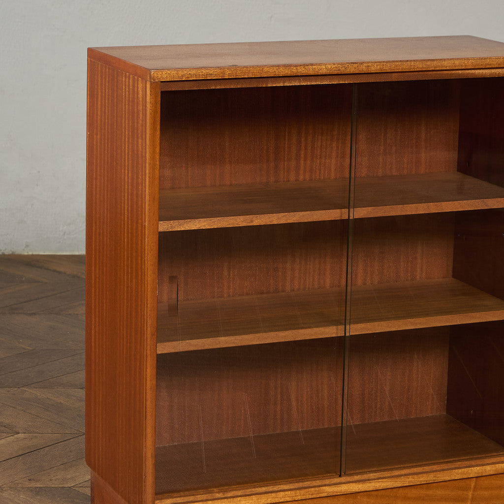 モーリス オブ グラスゴー Morris of Glasgow Cumbrae ヴィンテージ ナロー ガラス ブックケース 食器棚 #94361