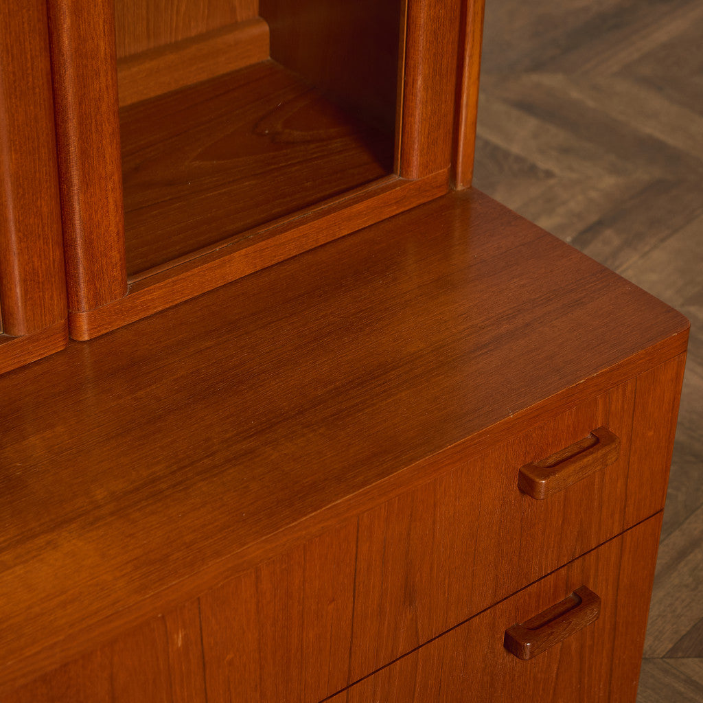 ヴィンテージ ガラス キャビネット