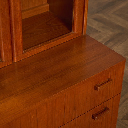 ヴィンテージ ガラス キャビネット